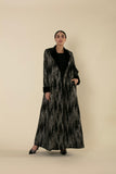 Black Sequined Velvet Abaya – Nueva Collection