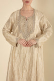 Zari Luxe Gold Embroidered Jalabiya