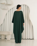 Elegant Emerald Flow Abaya