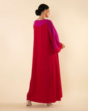 RED WITH PINK CONTOURING KAFTAN