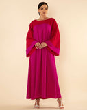 PINK WITH RED CONTOURING KAFTAN