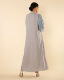 2 TONS GREY/BLUE ABAYA SET