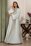 Perah Abaya in Light Tiffany Blue and Grey